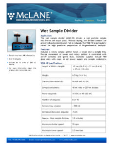 McLane WSD 10 Datasheet McLane Labs