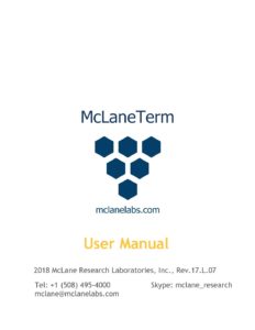 McLaneTerm.Manual.Rev_.17.L.07 - McLane Labs